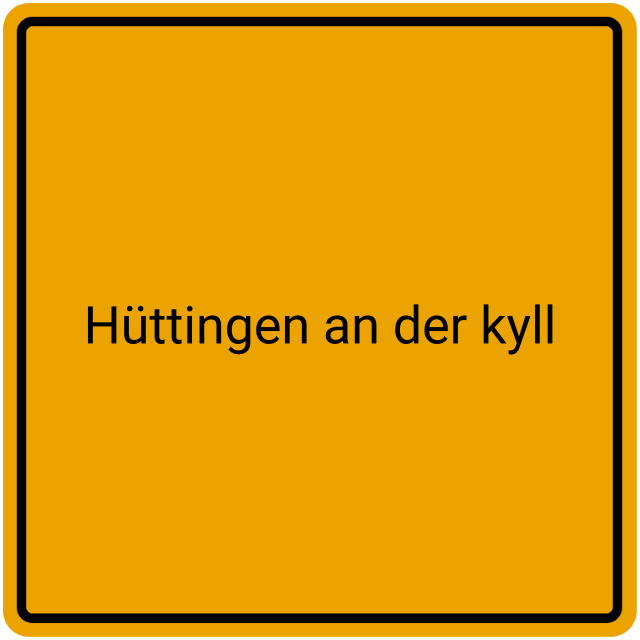 Meldebestätigung Hüttingen an der Kyll